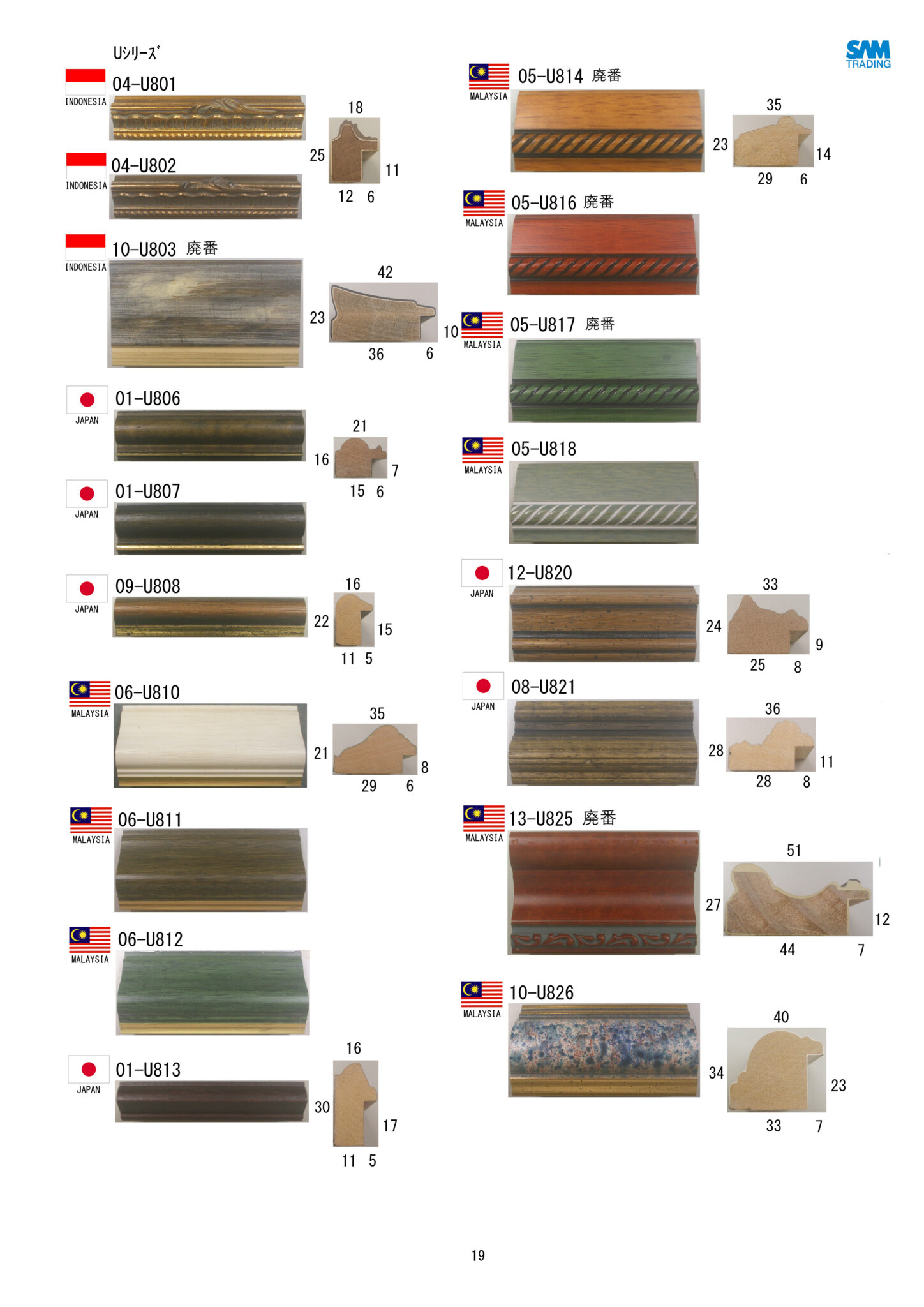 SAM Molding Catalog SAM TRADING